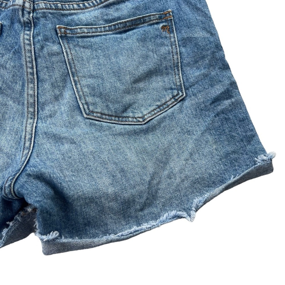 Madewell Women’s Sz. 25 Light Wash Denim High Rise Fringe Cuff Jean Shorts F1607 - Picture 14 of 14
